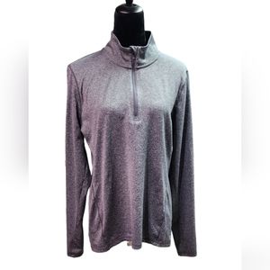 Reebok Gray Heather  shirt half sip